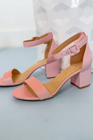 Soda Cake Ankle Buckle Block Heel Sandal