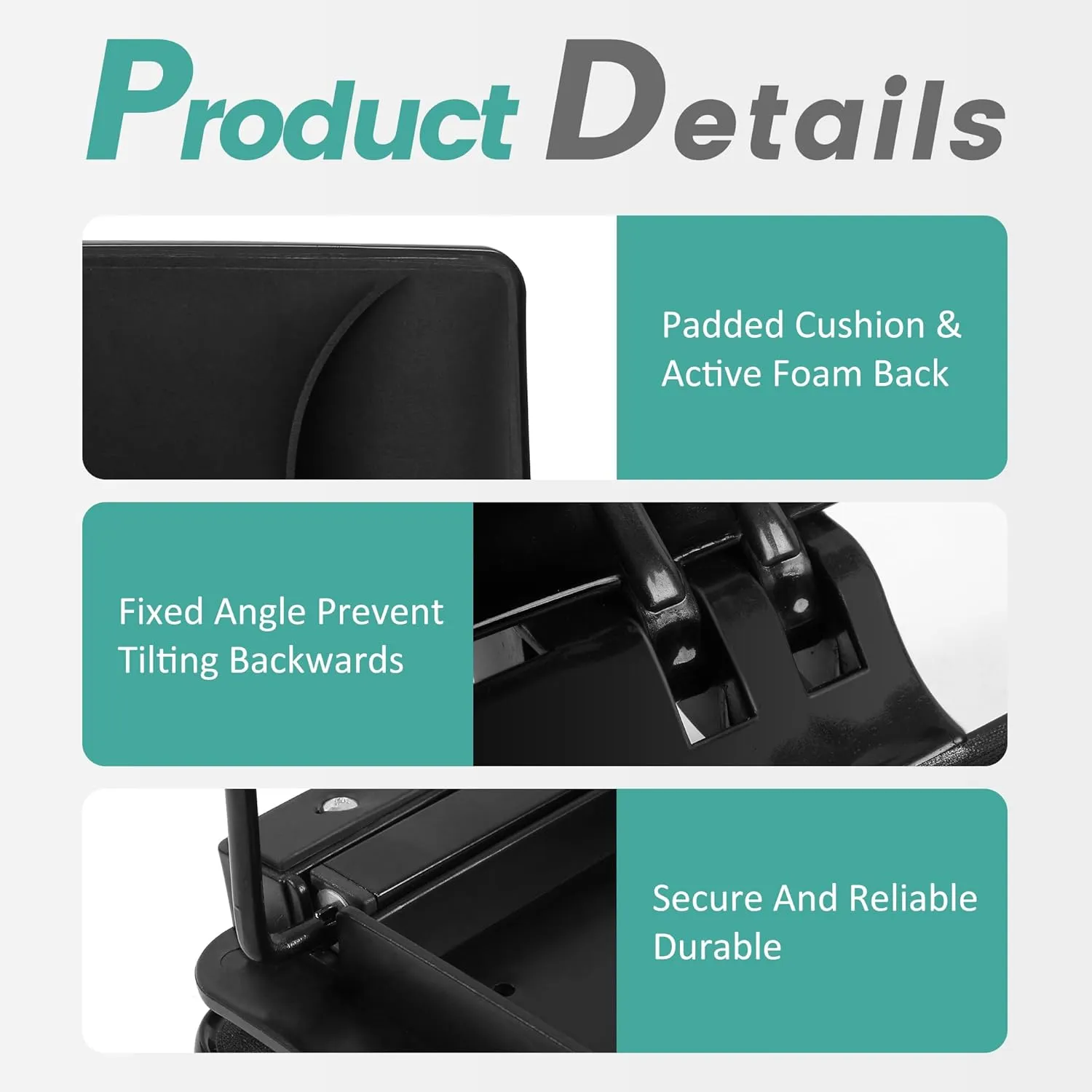 Stadium Bleacher Seat with Foam-Backed Support ，Extra-Wide Bleacher Chair with High-Density Padded Cushion，Portable Folding Stadium Chair