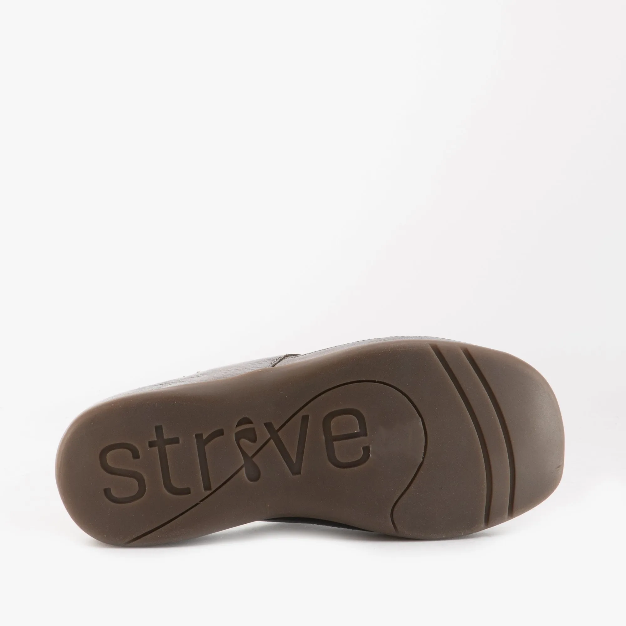 Strive CAPRI Womens Leather Toe Post Sandals Anthracite