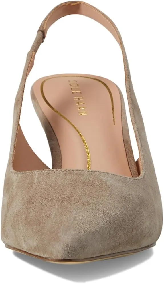 Suede Coffee Heeled Kitten Pumps Vandam Global delivery Dress Toe Irish Cole Haan Expedited shipping Pointed Sling