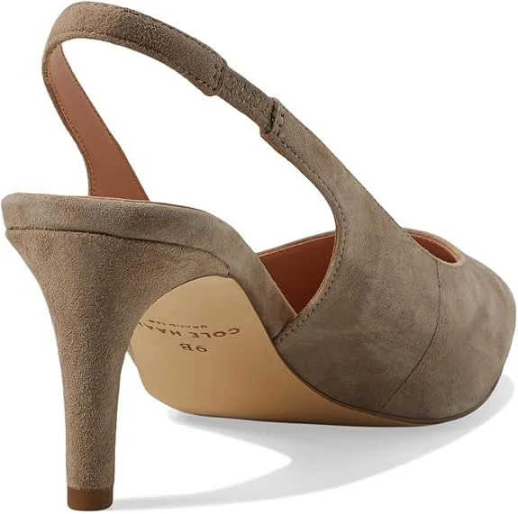 Suede Coffee Heeled Kitten Pumps Vandam Global delivery Dress Toe Irish Cole Haan Expedited shipping Pointed Sling