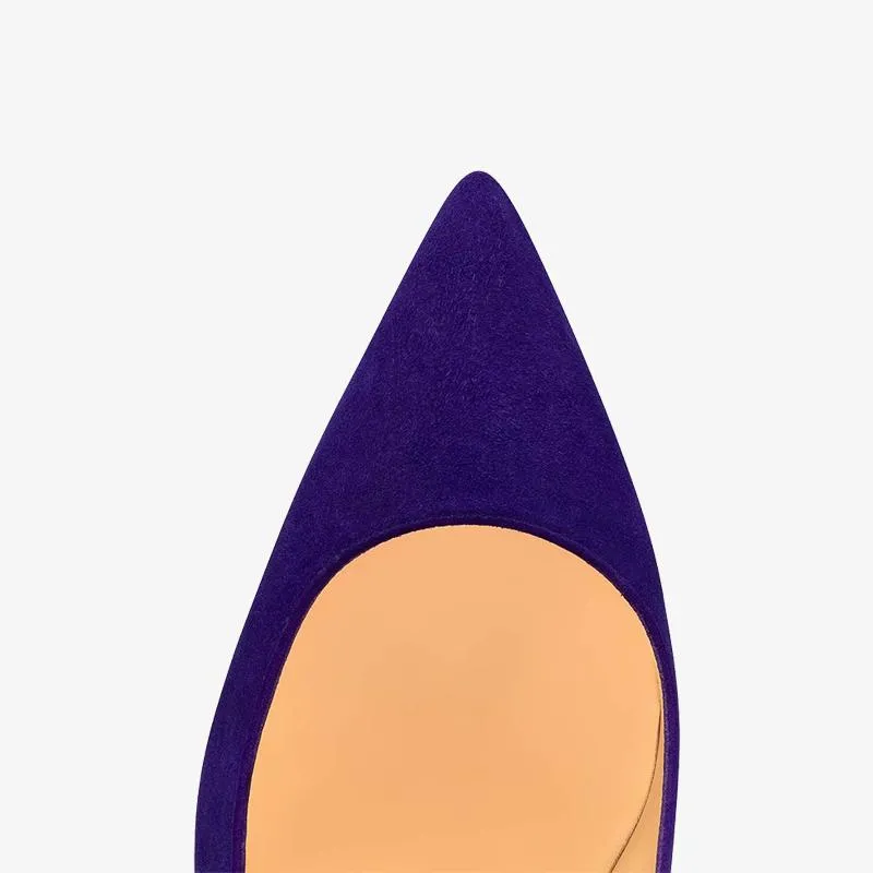 Suede Pointy Pumps