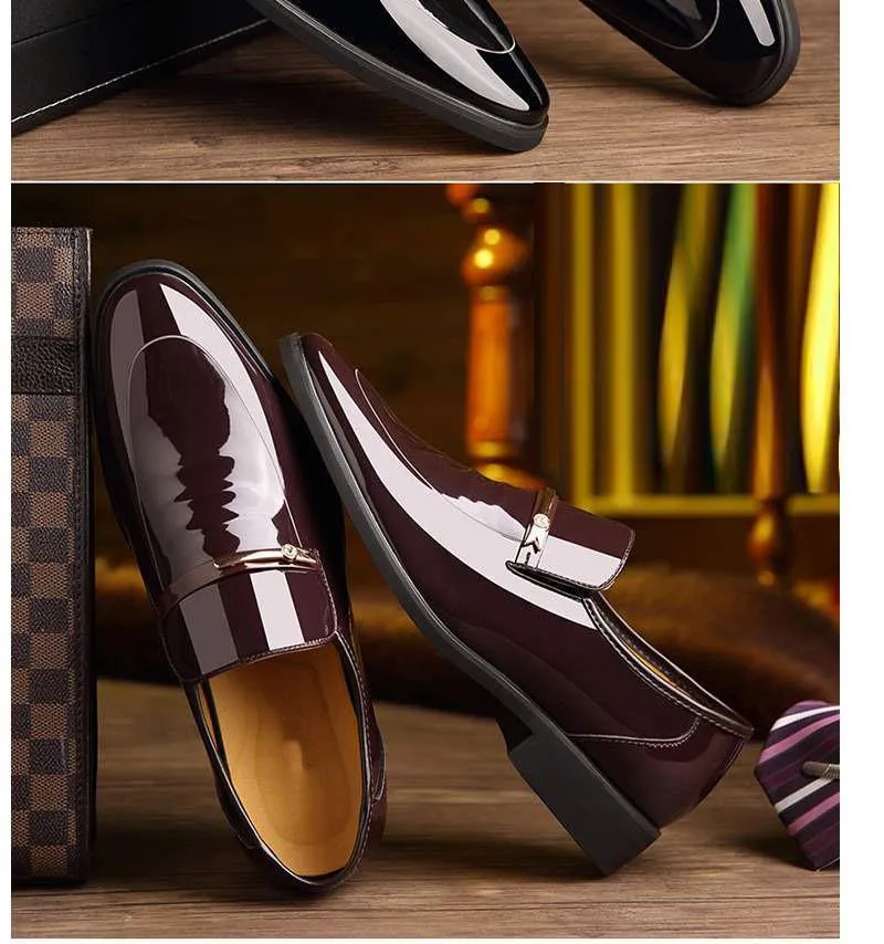Summer Autumn Pointed Toe Mens Dress Shoes