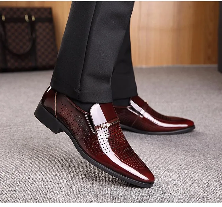 Summer Autumn Pointed Toe Mens Dress Shoes