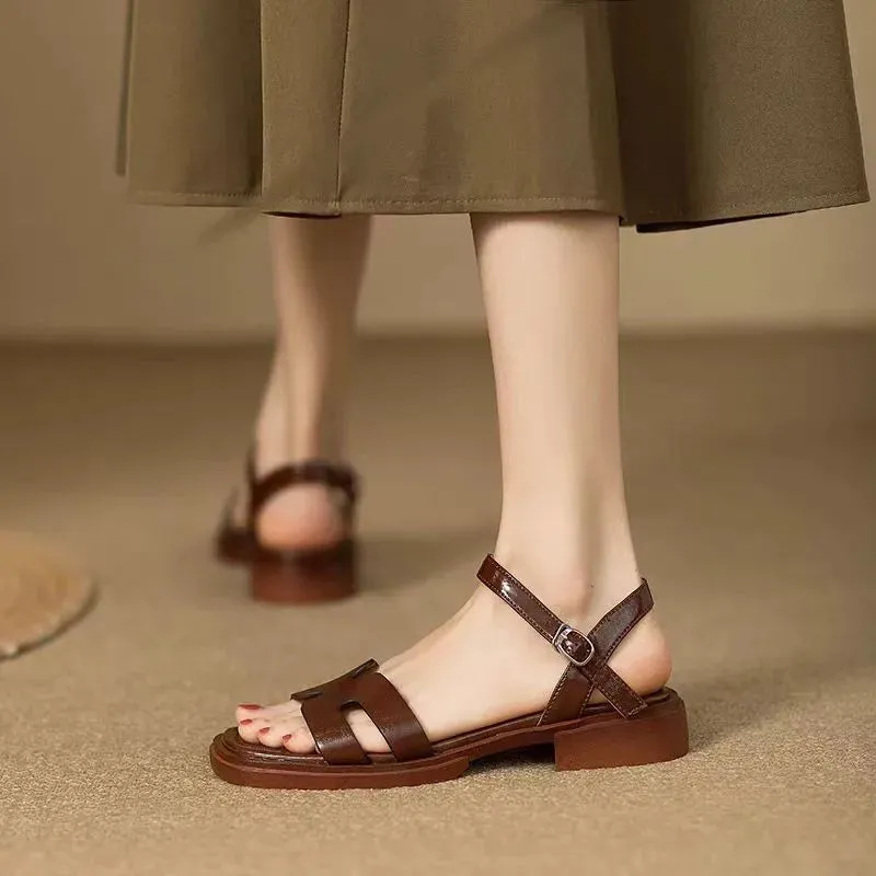 Sylvie - Orthopedic Low Heel Sandals