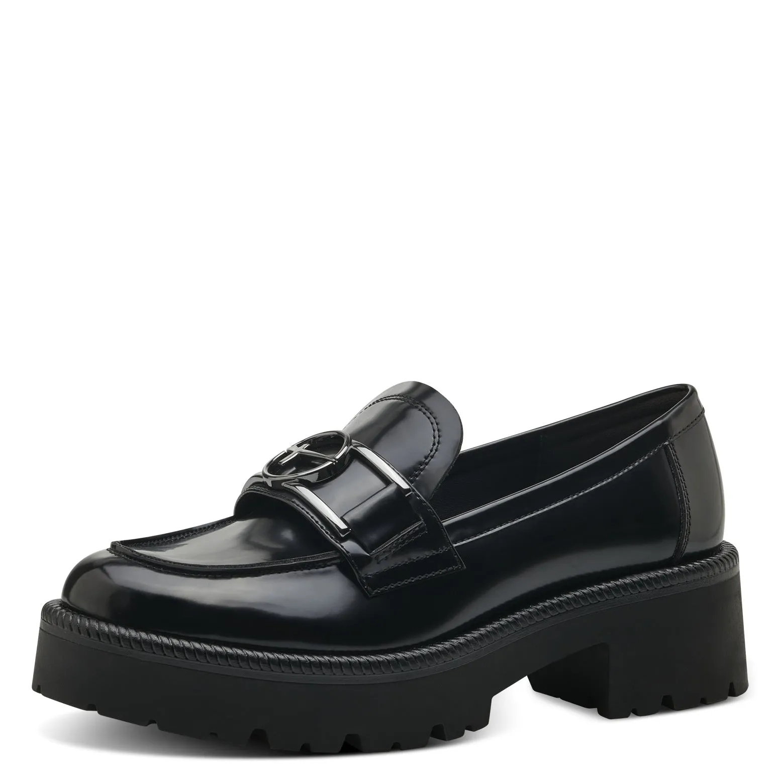 TAMARIS - 24436-001 CHUNKY SLIP-ON SHOE - BLACK