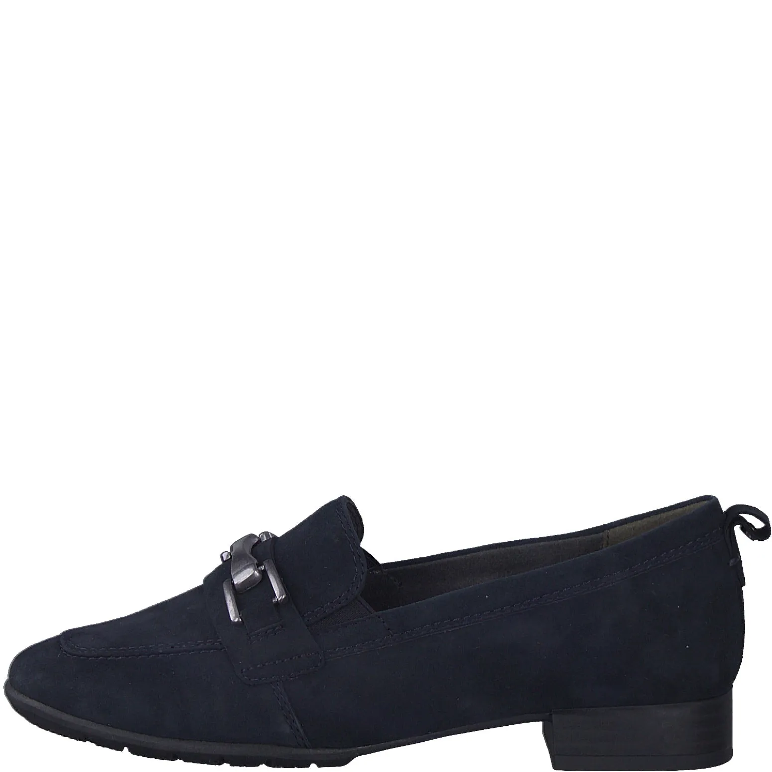 TAMARIS COMFORT - 84205-806 FLAT SLIP-ON SHOE - NAVY SUEDE