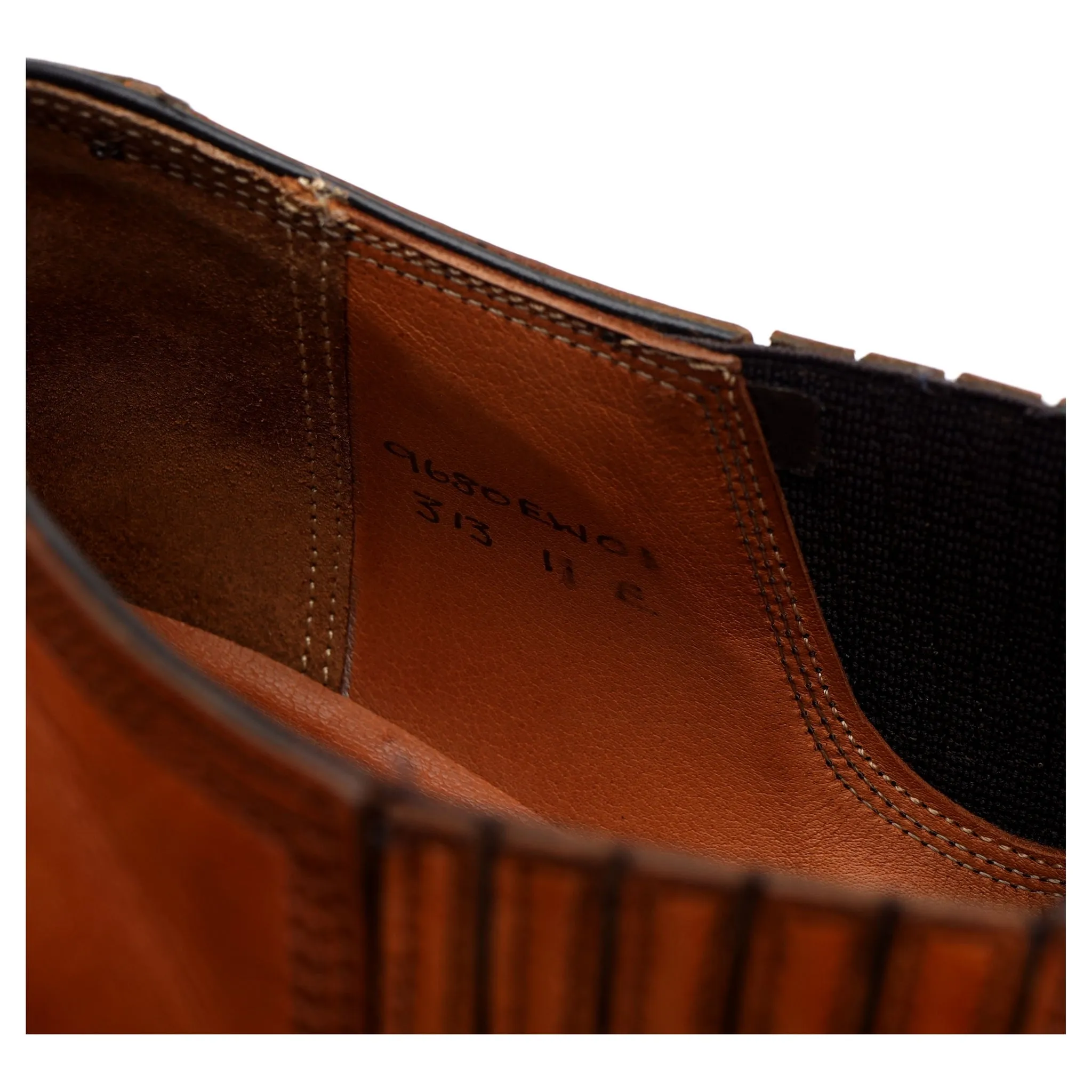 Tan Brown Leather Lazyman Slip On Loafers UK 11 E