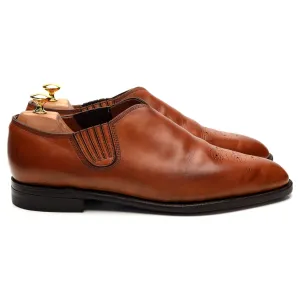 Tan Brown Leather Lazyman Slip On Loafers UK 11 E