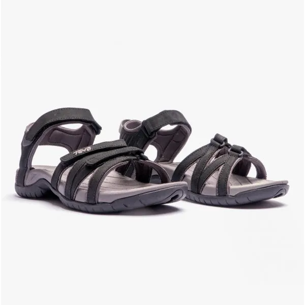 Teva TIRRA LEATHER Womens Strappy Sandals Black