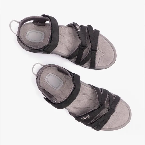 Teva TIRRA LEATHER Womens Strappy Sandals Black