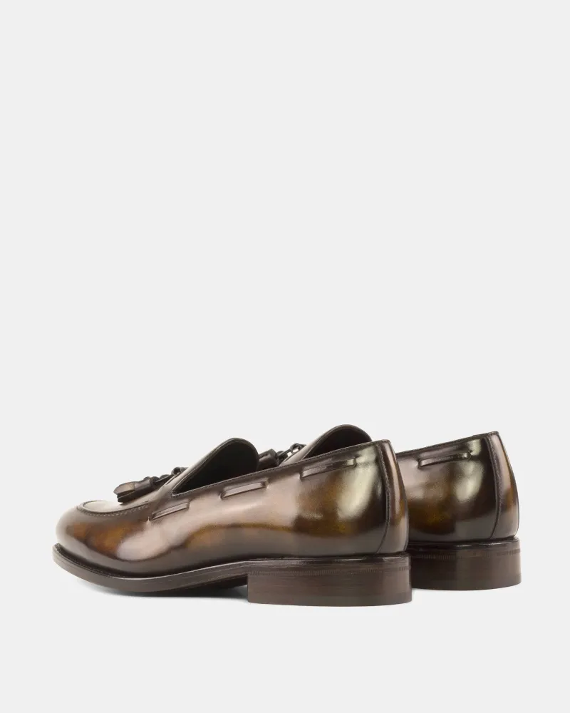 Thomas Tobacco Patina Tassel Loafer