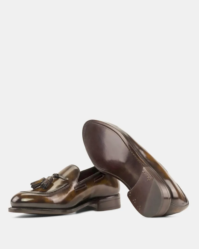 Thomas Tobacco Patina Tassel Loafer