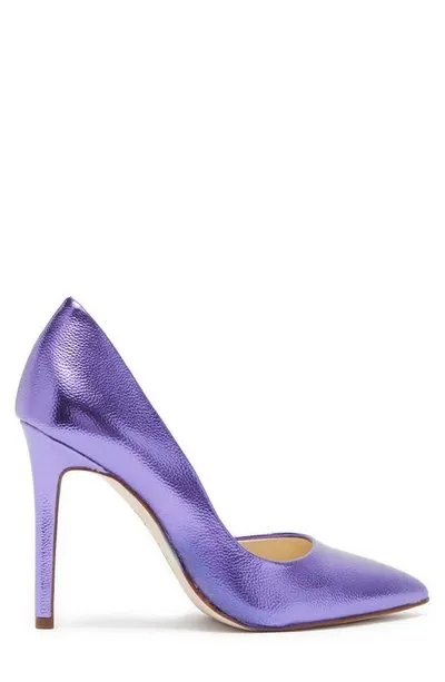 Toe On Jessica Stiletto Pumps Simpson Cyber Monday deal Heel Trustworthy service Meta Purple Paryn Slip d'Orsay Pointy