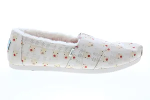 Toms Alpargata 10015654 Womens Beige Canvas Slip On Loafer Flats Shoes