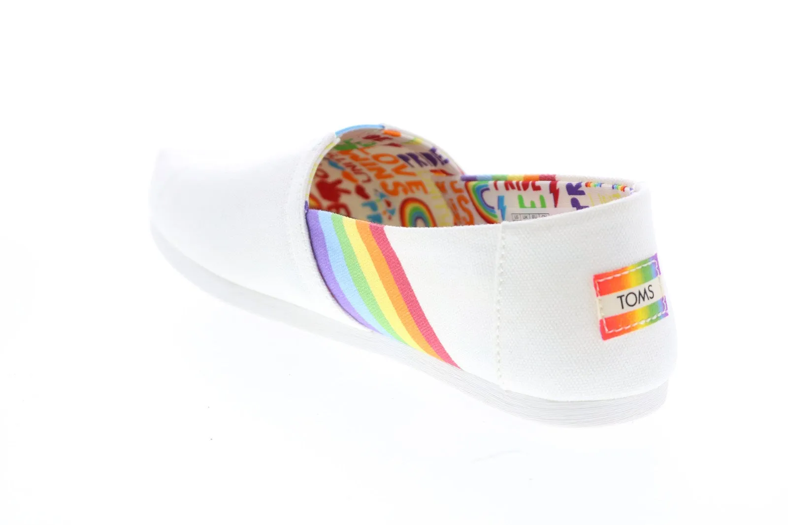 Toms Alpargata 10016448 Womens White Canvas Slip On Loafer Flats Shoes