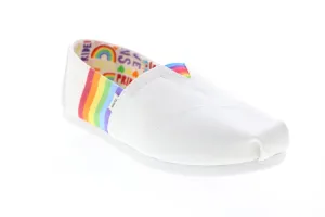 Toms Alpargata 10016448 Womens White Canvas Slip On Loafer Flats Shoes