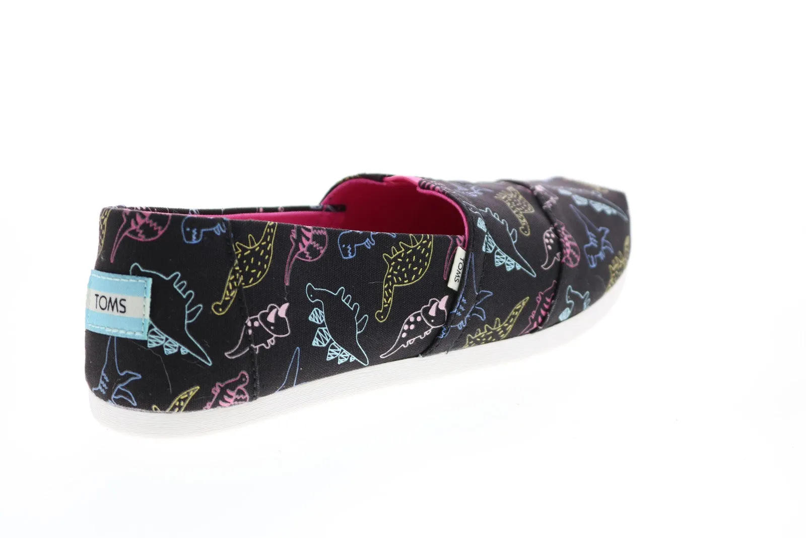 Toms Alpargata 10016528 Womens Black Canvas Slip On Loafer Flats Shoes