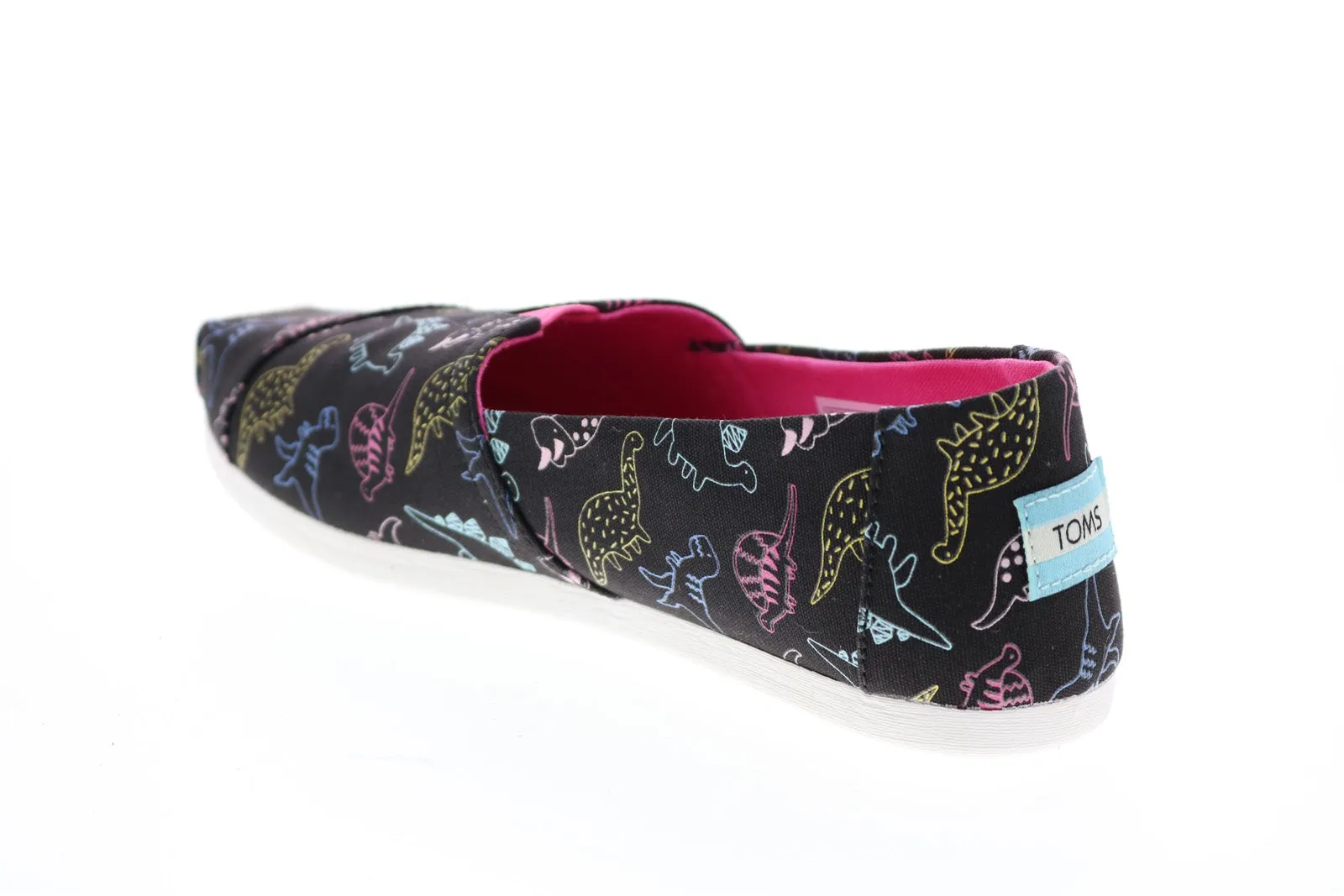 Toms Alpargata 10016528 Womens Black Canvas Slip On Loafer Flats Shoes
