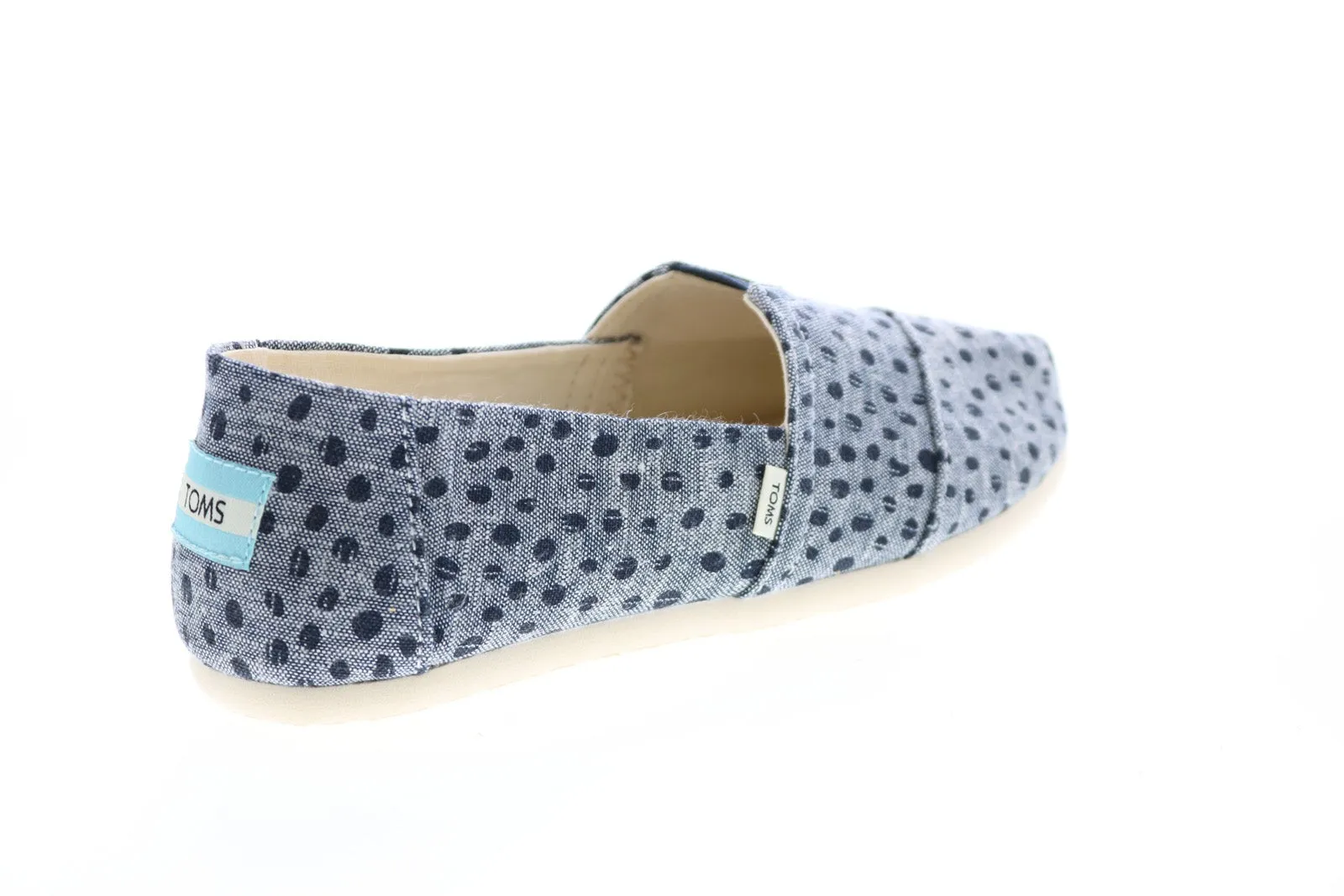 Toms Alpargata 10017342 Womens Blue Canvas Loafer Flats Shoes