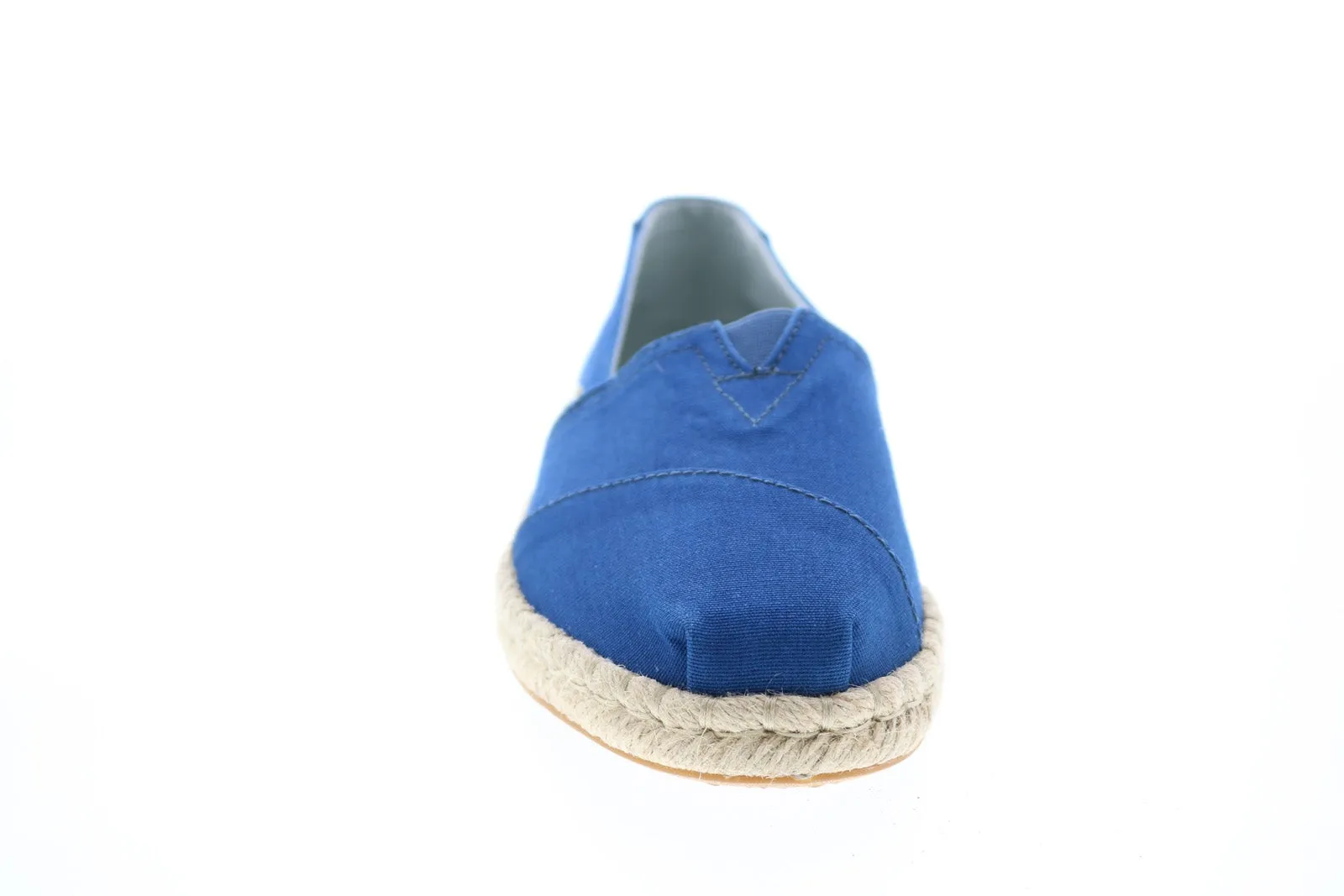 Toms Classic 10015052 Womens Blue Canvas Slip On Loafer Flats Shoes