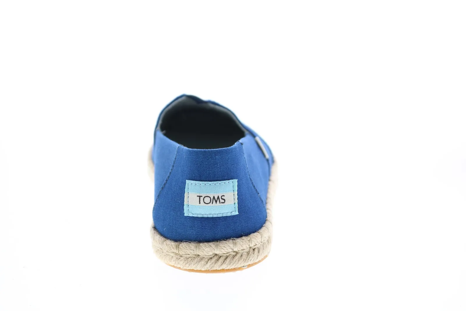Toms Classic 10015052 Womens Blue Canvas Slip On Loafer Flats Shoes