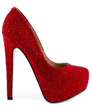 Topeka Rhinestone Suede Platforms