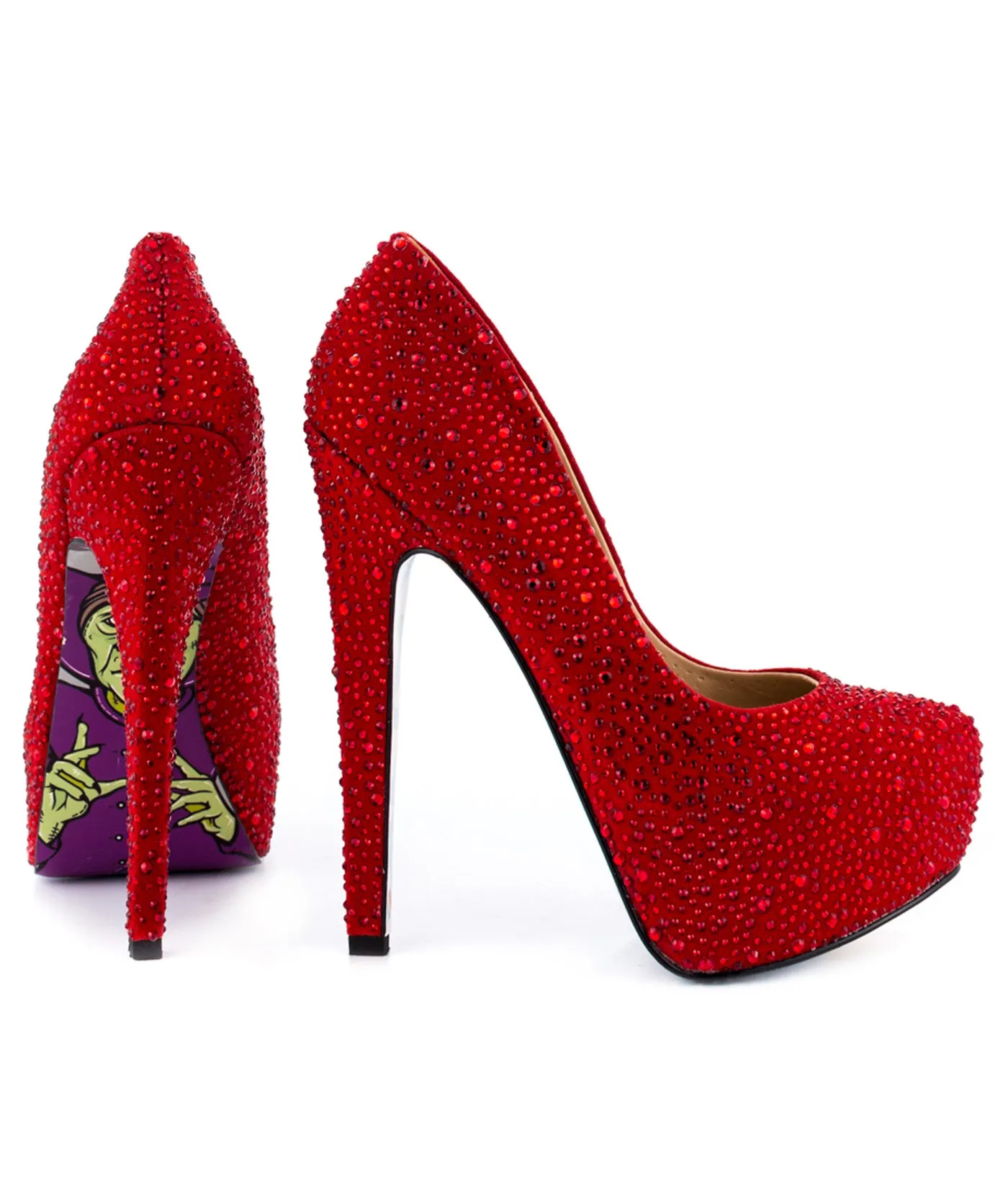 Topeka Rhinestone Suede Platforms