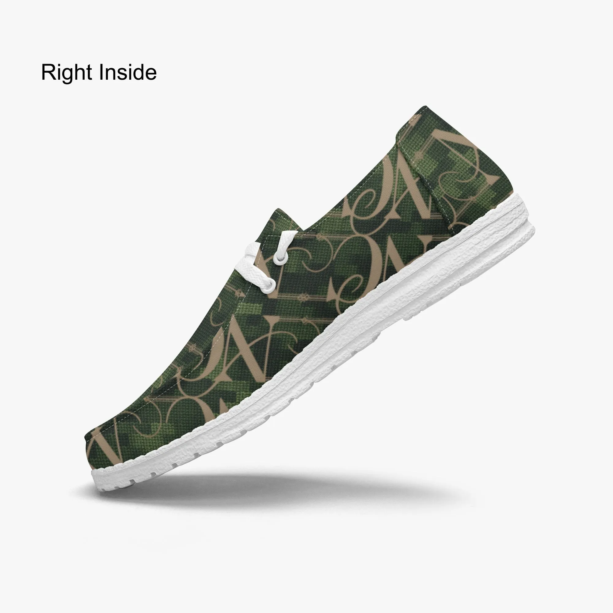 Trendy Canvas Lace-up Loafers