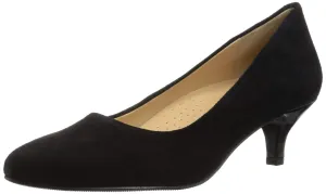 Trotters Women's Kiera Pump, Black Suede, 7 Wide