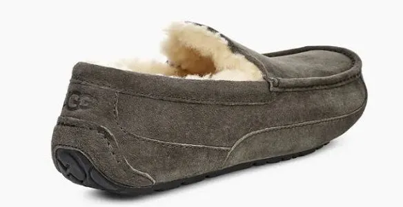 UGG Men's Charcoal Ascot Comfort Slip-On Slipper 1101110-CHRC
