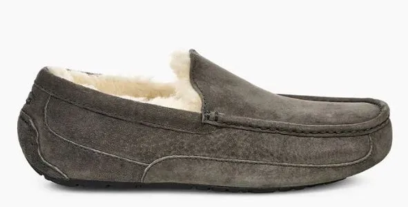 UGG Men's Charcoal Ascot Comfort Slip-On Slipper 1101110-CHRC