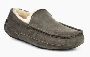 UGG Men's Charcoal Ascot Comfort Slip-On Slipper 1101110-CHRC