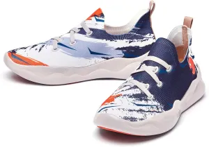 UIN Men's Fashion Sneakers Lightweight Walking Casual Slip Ons Comfortable Art Painted Athletic Travel Shoes Mijas Eye of Exploration