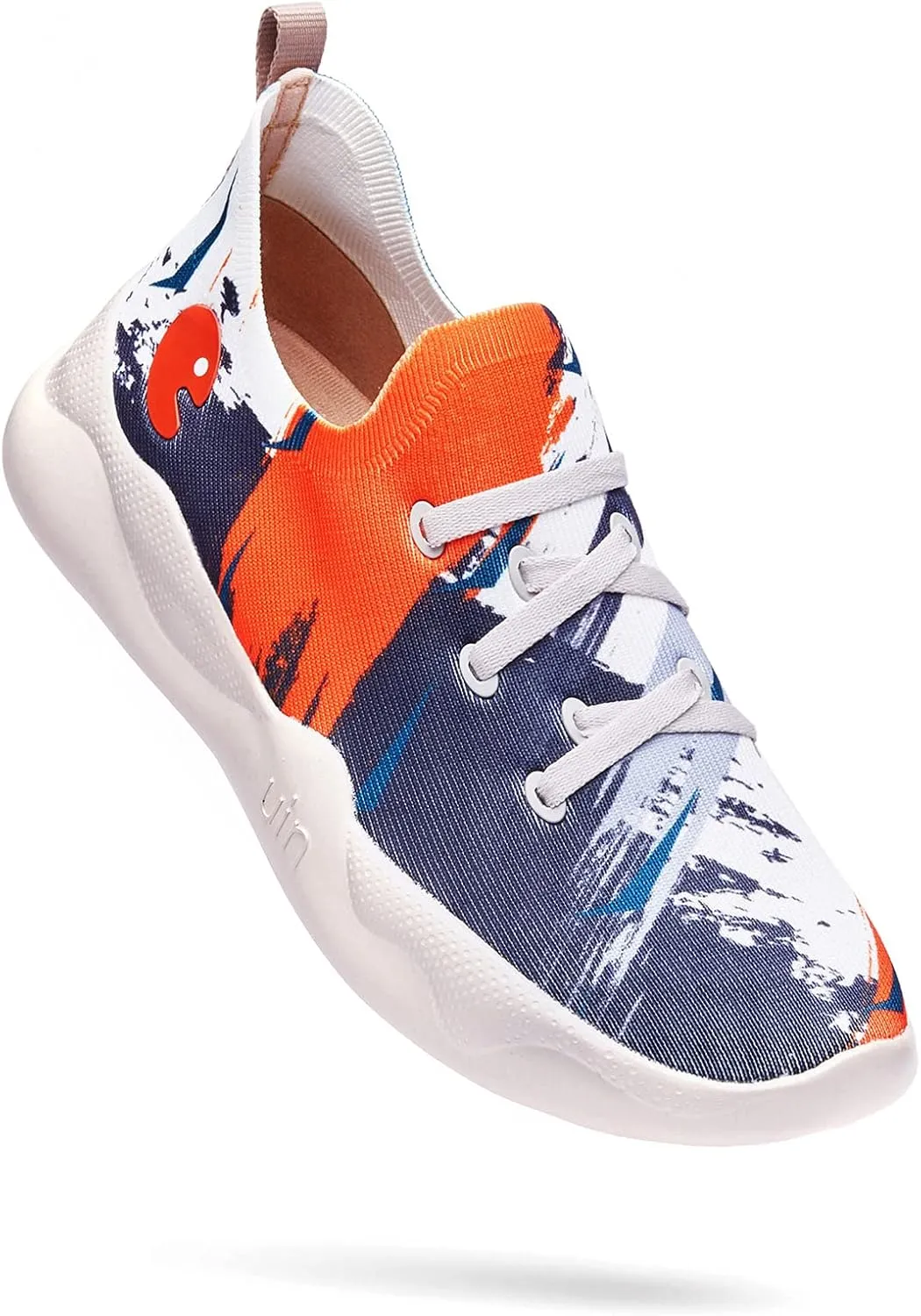 UIN Men's Fashion Sneakers Lightweight Walking Casual Slip Ons Comfortable Art Painted Athletic Travel Shoes Mijas Eye of Exploration