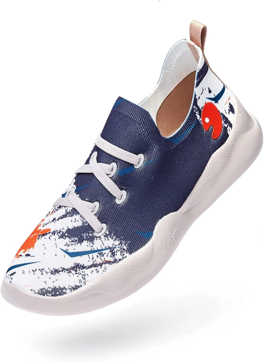 UIN Men's Fashion Sneakers Lightweight Walking Casual Slip Ons Comfortable Art Painted Athletic Travel Shoes Mijas Eye of Exploration