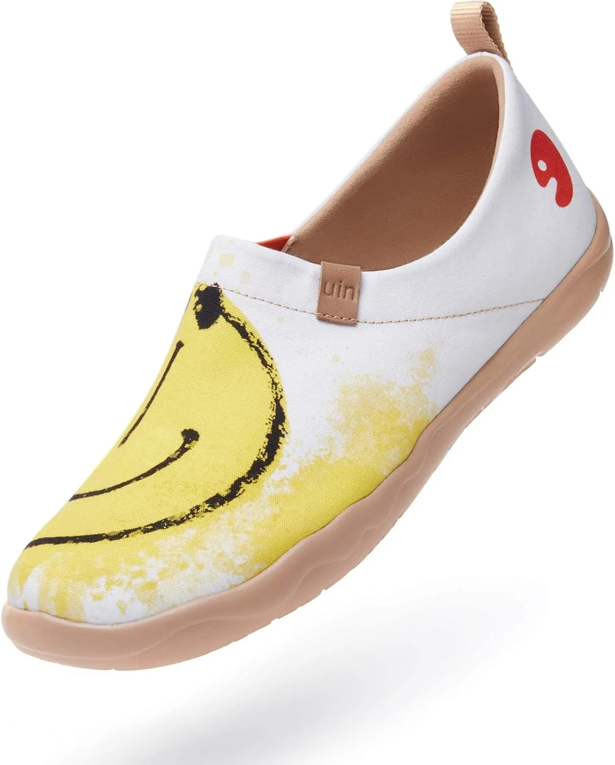 UIN Men's Slip Ons Canvas Lightweight Flats Sneakers Walking Casual Loafers Comfortable Art Painted Travel Shoes