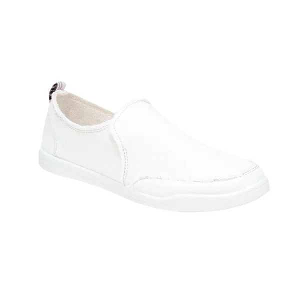 Vionic Women’s Malibu Slip-On Loafers – Casual Orthotic Canvas Shoes with Arch Support and Removable Insole for All-Day Comfort