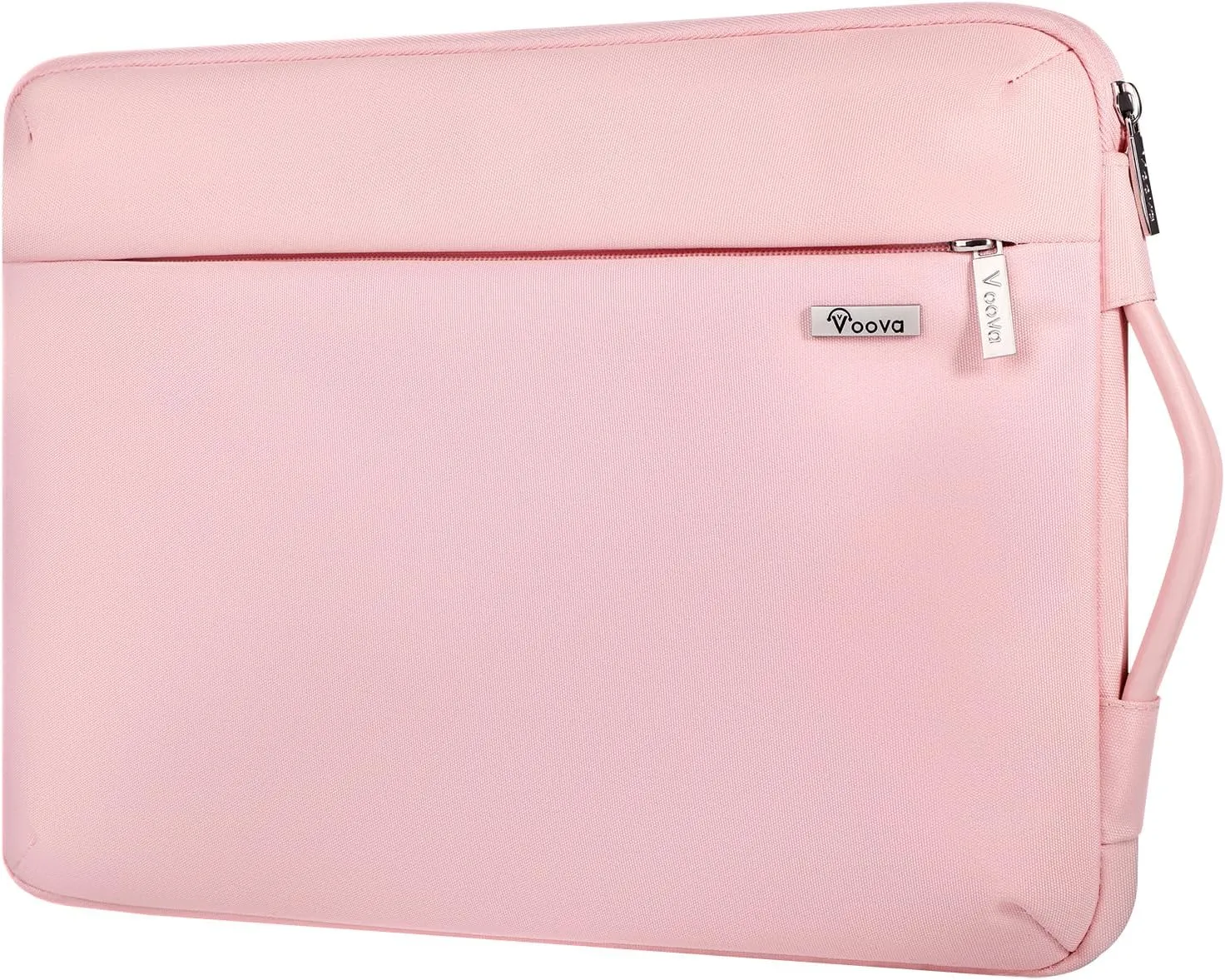 Voova Laptop Sleeve Case 14 15 Inch for Women, 360° Protective Waterproof Slim Computer Bag Cover Compatible with MacBook Air 15 M2/M3/M4 2024-2025, MacBook Pro 14/15, Hp Chromebook 14, Pink