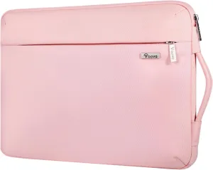 Voova Laptop Sleeve Case 14 15 Inch for Women, 360° Protective Waterproof Slim Computer Bag Cover Compatible with MacBook Air 15 M2/M3/M4 2024-2025, MacBook Pro 14/15, Hp Chromebook 14, Pink