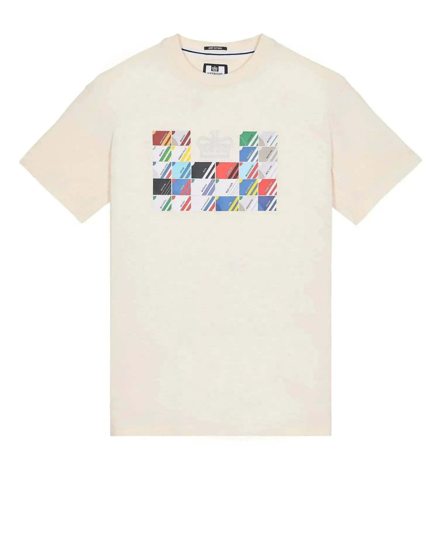 Weekend offender Alpha Tee in Ivory