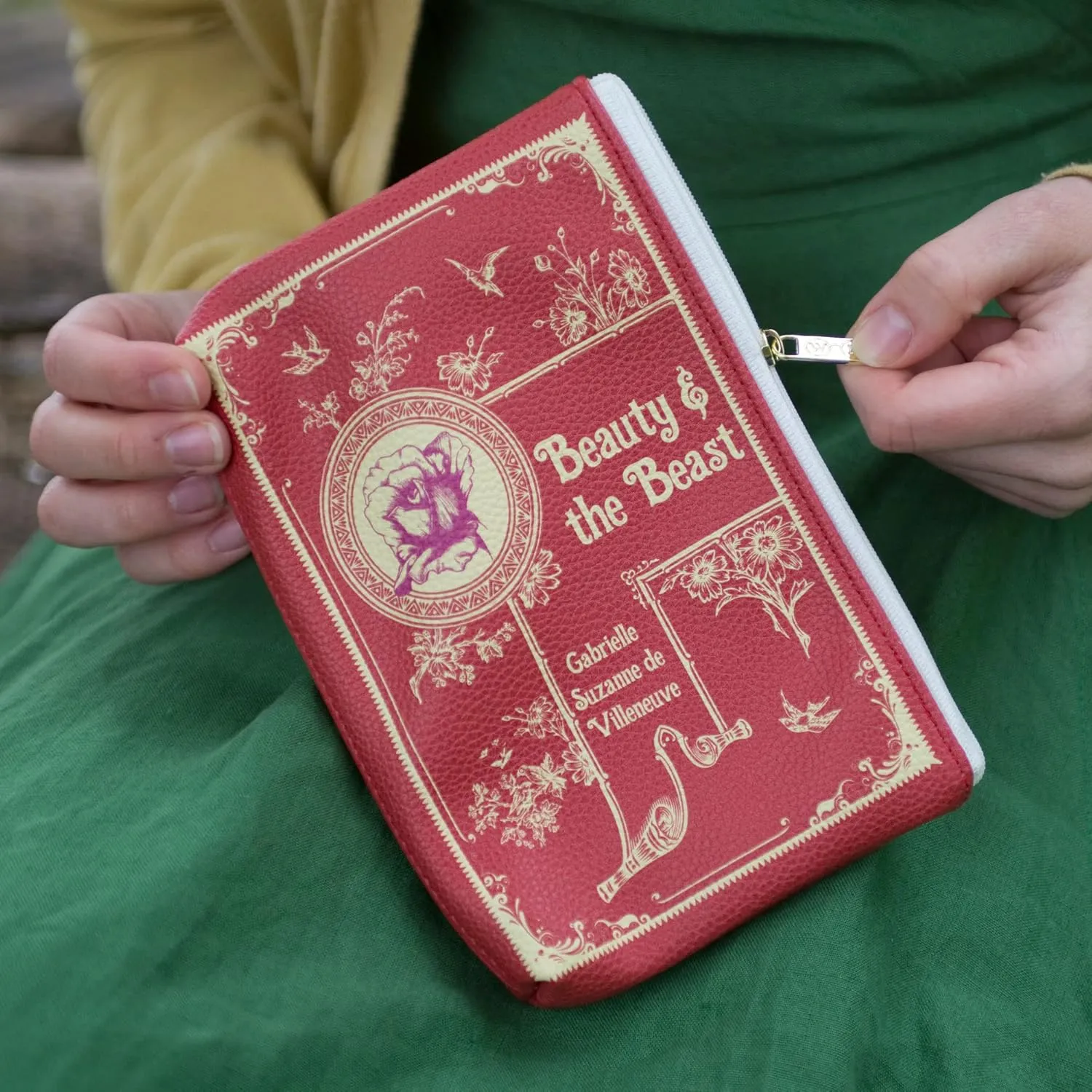 Well Read Book Theme Pouch Purse Clutch - Makeup & Toiletry Bag for Book Lovers