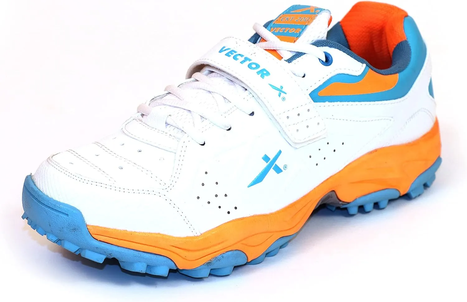 WMX KD Vector Cricket Shoes Rubber Spike Cricket, Hockey Sports Studs Indoor Out Door Trek Shoes