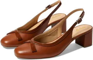 Women Slingback Chunky Heel Pumps Bow Round Toe Slip On Dress Sandals Heels Closed Toe 2 inch Mid Block Heel Dress Shoes Slingback Buckle Matte Cute Elegant Chic 4-11 M US