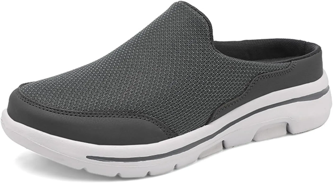 Women's Backless Walking Sneakers Summer Slip-on Mule Shoes Closed Toe Slip On Mesh Breathable Slippers Comfort Lightweight Casual Soft Soles Shoes Going Out Sports Outdoor Trendy Footwear