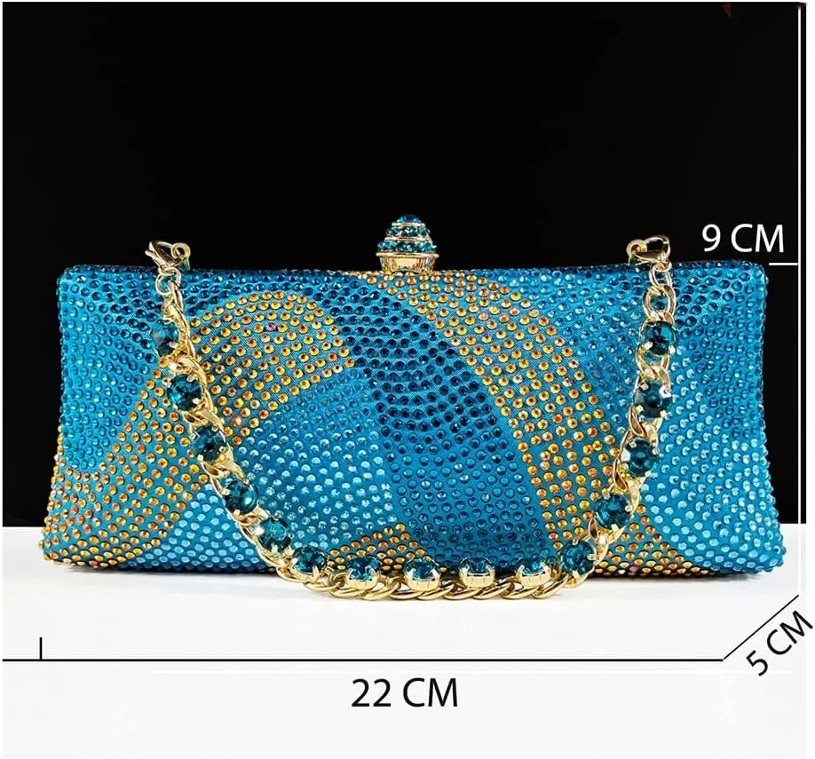 Women’S Graffiti Crystal Office Shoes and Bag Set with Thin Heel and Metal Diamond Bracelet for Special