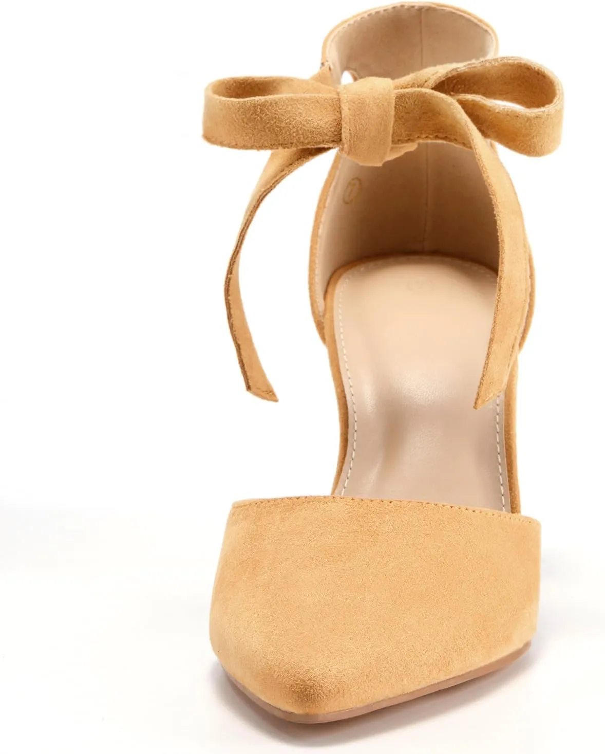 Womens High Heel Pointed Toe Pumps Ankle Tie Classic Office Special Dress Party Shoes