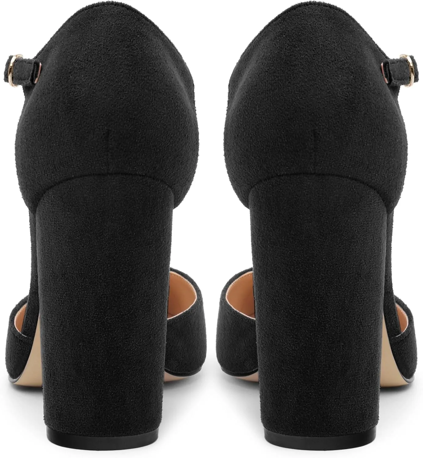 Women's High Heel Pumps, Simple Classic T-Strap Pointed Toe Dress Shoes,Party Dress Sandals3.9