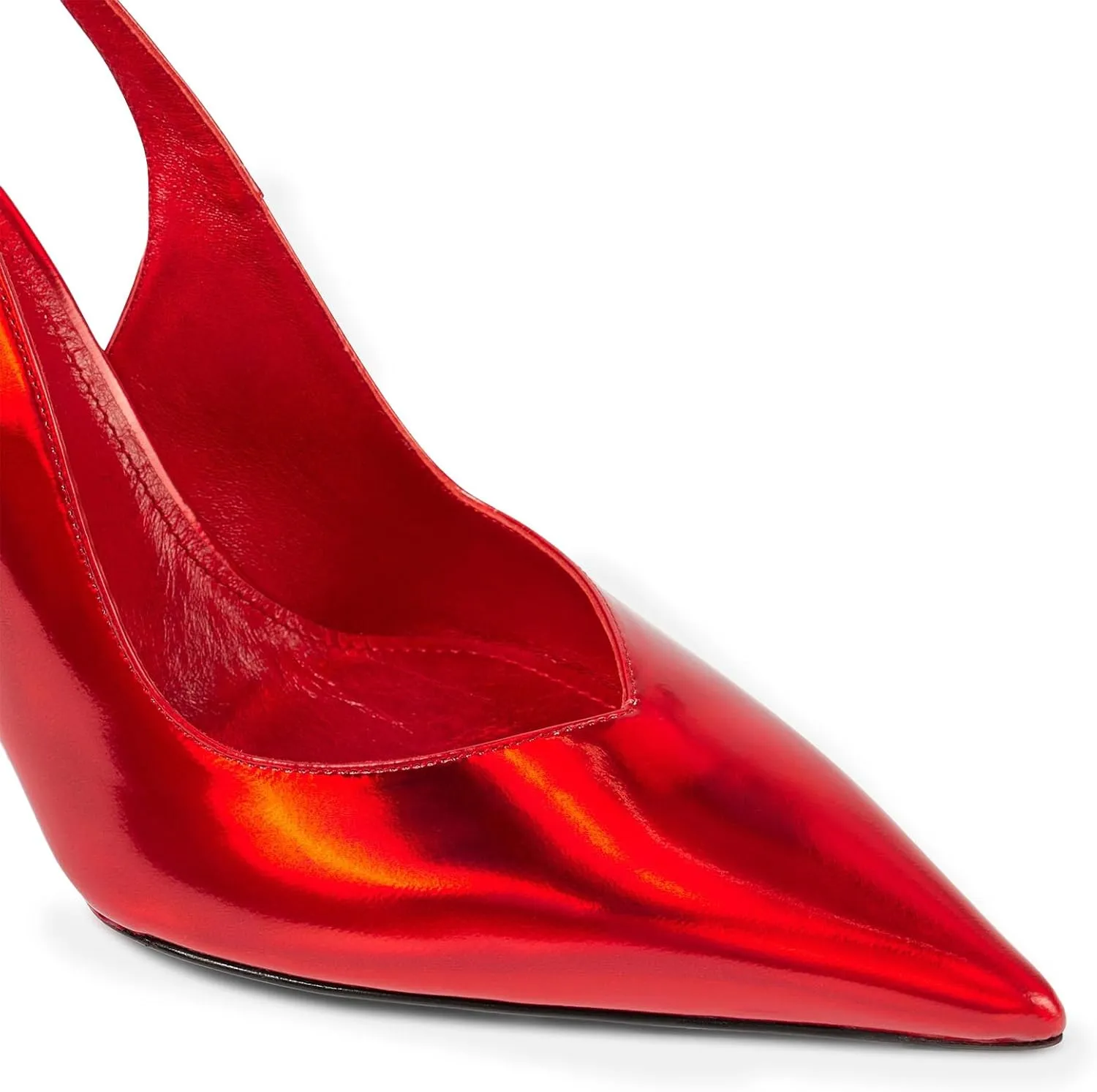 Women's Wedge Heeled Slingback Sandals Closed Pointed Toe Shaped Slope Heels Elastic Ankle Strap Slip On Pumps Ladies Casual Fashion Dress Shoes