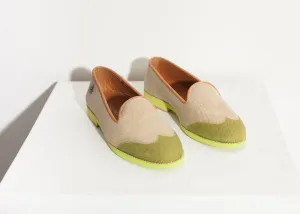 Worldwide shipping Wingtip in Loafer Lime Sustainable